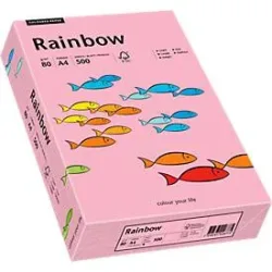 Farbiges Kopierpapier Mondi Rainbow, DIN A4, 80 g/m², rosa, 1 Paket = 500 Blatt