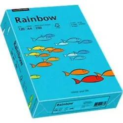 Farbiges Kopierpapier Mondi Rainbow, DIN A4, 120 g/m², blau, 1 Paket = 250 Blatt