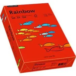 Farbiges Kopierpapier Mondi Rainbow, DIN A4, 160 g/m², intensivrot, 1 Paket = 250 Blatt