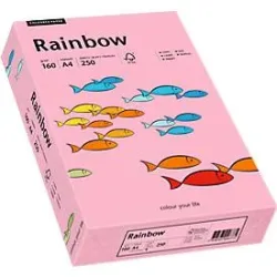 Farbiges Kopierpapier Mondi Rainbow, DIN A4, 160 g/m², rosa, 1 Paket = 250 Blatt