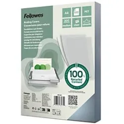 Fellowes Einbanddeckel PET (Polyethylenterephthalat) 200 Mikron Transparent 100 Stück