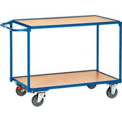 fetra® leichter Tischwagen, 2 Böden , 1200 x 800 mm