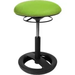 Fitness-Hocker SITNESS BOB, ergonomisches Sitzen, Sitzhöhe 440 bis 570 mm, apfelgrün, Gestell schwarz pulverbeschichtet