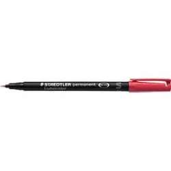 STAEDTLER Lumocolor Universal 317 Rundspitze Marker Extra Fein Rundspitze 0,4 mm Rot Nachfüllbar 10 Stück