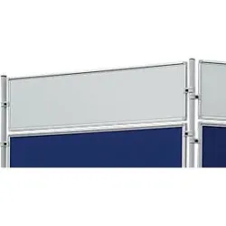 Franken Stellwandtafel ECO beidseitig Schreibtafel, Aluminiumrahmen, 1200x300 mm