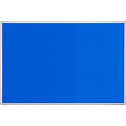 Franken Pinnwandtafel PRO, Filz, Wandmontage im Hoch- & Querformat, Aluminiumrahmen, blau, 1800 x 1200 mm