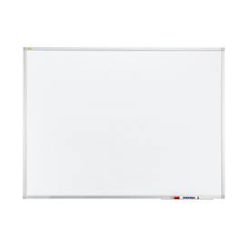 Franken Whiteboard X-tra! Line, Wandmontage im Hoch- & Querformat, weiss emailliert, antimikrobiell, Aluminiumrahmen, magnethaftend, Ablageschale, B 1200 x H 900 mm, SC3803