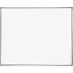Franken Whiteboard PRO, emailliert, Wandmontage im Hoch- & Querformat, Stahl weiss lackiert & Aluminiumrahmen, magnethaftend, Ablageschale, 600 x 900 mm