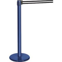 Gurtpfosten blau, Gurt schwarz/weiss