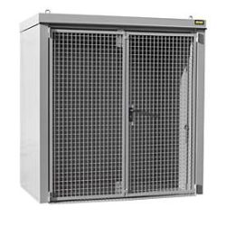 Bauer® Gasflaschen-Container GFC-B, feuerbeständig, für max. 28 Flaschen, mausgrau