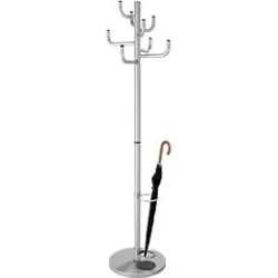 Kerkmann Garderobenständer 8 Haken Aluminium Silber