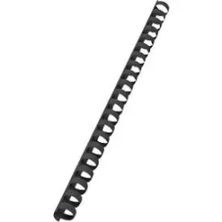 GBC Kunststoff Plastikbinderücken Schwarz 16 mm 145 Blatt DIN A4 100 Stück