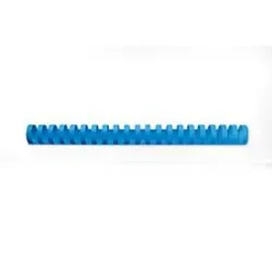 GBC Polyvinylchlorid Plastikbinderücken Blau 19.0 mm 165 Blatt DIN A4 100 Stück