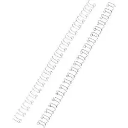 GBC Metall Drahtbinderücken Weiß 6 mm 45 Blatt DIN A4 100 Stück