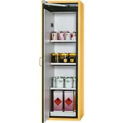 asecos® Brandschutzschrank S-CLASSIC/Typ 90, HxBxT 1.968 x 600 x 615 mm, goldgelb