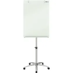 Nobo Impression Pro Mobiles Flipchart Magnetisch Glas Brillant Weiss 70 x 185 cm