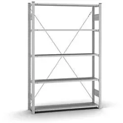 Grund-Steckregal Orion Plus, verzinkt, B 1300 x T 300 x H 2000 mm