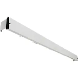 Hakenleiste für Umkleidebank-System, 2000 mm lang, Alu, lichtgrau