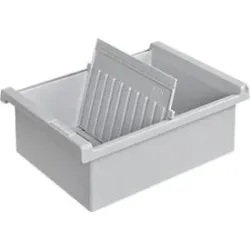 HAN Karteikartenbox DIN A6 1300 Karten Lichtgrau 17,1 x 32 x 7,6 cm
