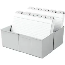 HAN HAN - Kartei - für A7 - Kapazität: 300 Karten 977-11 Karteibox Lichtgrau max. Anzahl der Karten: 300 Karten DIN A7