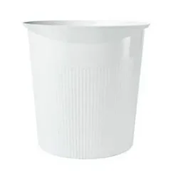 HAN Re-LOOP 18148-912 Papierkorb 13 l (Ø x H) 28.8 cm x 28.7 cm Recycling Kunststoff Weiß 1 St.