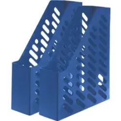 HAN Stehsammler, Breite 76 mm, Kunststoff, 2 Stück, blau