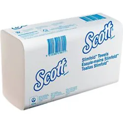 Scott SLIMFOLD Falthandtücher Z-falz Weiss 1-lagig 5856 16 Stück à 110 Blatt