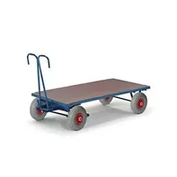 Handpritschenwagen, ohne Bordwände, 1200 x 800 mm, Luftreifen