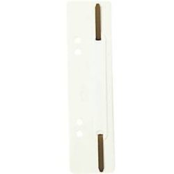 Heftstreifen Exacompta 426007B, Lochung 60 & 80 mm, L 150 x B 35 mm, Kunststoff & Metall, weiss, 250 Stück