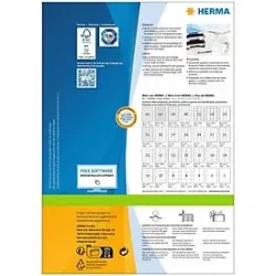 HERMA Etiketten PREMIUM 105x41mm 4475 weiss,perm. 1400 St./100 Bl.