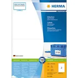 HERMA Universal-Etiketten 210x148mm 4628 weiss 400 St./200 Blatt