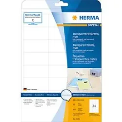 HERMA Etiketten Special 66&times;33,8mm 4681 transparent 600 St&uuml;ck