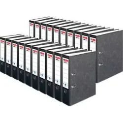 herlitz Ordner maX.file nature, DIN A4, Rückenbreite 80 mm, 20 Stück, schwarz