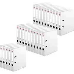 herlitz Ordner maX.file protect, DIN A4, Rückenbreite 50 mm, 25 Stück, weiss