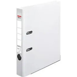 herlitz maX.file Protect plus Ordner A4 55 mm Weiss 2 Ringe Pappkarton, PP (Polypropylen) Texturiert