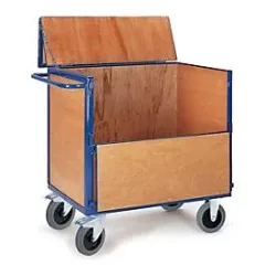 Holzkastenwagen mit Deckel, 1165x765 mm