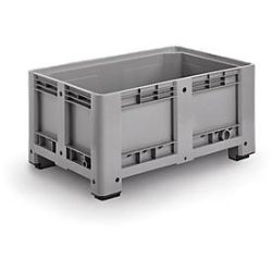 Palettenbox M, 1200x800x580 mm, geschlossen, mit 4 Füssen