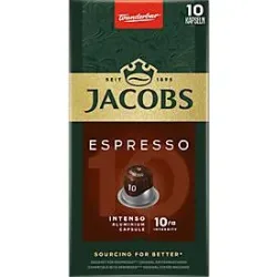 Jacobs Espresso 10 Intenso Kaffeekapseln 10 Stück à 5.2 g