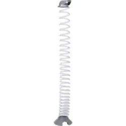 Kabelspirale, Ausziehhöhe 1300 mm, Ø 90 mm, vertikal bis zum Boden, universell, Kunststoff, transparent
