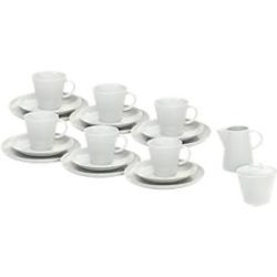 Kaffeegeschirr Solea, weiss, Porzellan, 20-teilig