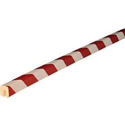 Kantenschutzprofil Typ G, lfm., weiss/rot