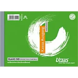 Kassa Aus A6 quer 3x40 Blatt