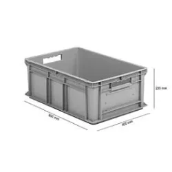 Kasten im EURO-Mass EF 6220, 43,5 l, grau