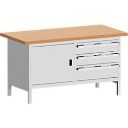 Kastenwerkbank KW-1578-2.3, lichtgrau