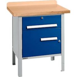 Kastenwerkbank Schäfer Shop Select PWi 75-0, Buche Multiplexplatte, bis 750 kg, B 750 x T 700 x H 840 mm