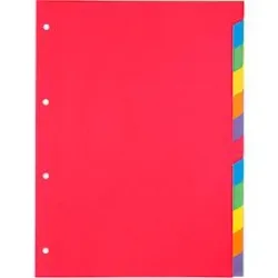 Kartonregister Schäfer Shop Select, 5er Pack, 4-fach Lochung, 160 g/qm Recyclingkarton, 12-teilig