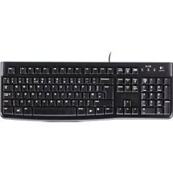 Logitech K120 USB QWERTZ Deutsch Schwarz Tastatur