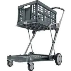 Klappmobil CLAX® inkl. Klappbox, 46 l, grau