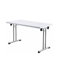 Schreibtisch Office Weiss Holz 138 cm Stapelbar - Material: Holzwerkstoff - Schreibtisch