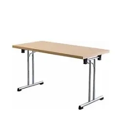 Schreibtisch Office Braun Holz 138 cm Stapelbar - Farbe: buche - Material: Holzwerkstoff - Schreibtisch